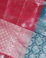 Floral Woven South Silk Kanjeevaram Saree - Image 2