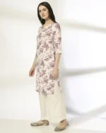 Women Floral Print Straight Kurta - Image 4