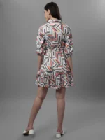 DRESSES FOR WOMEN WESTERN WEAR GEOMETRICAL PRINT - Image 4